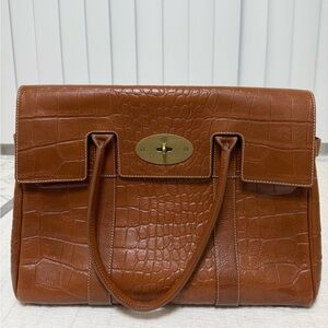 Mulberry Elegant Brown Leather Handbag